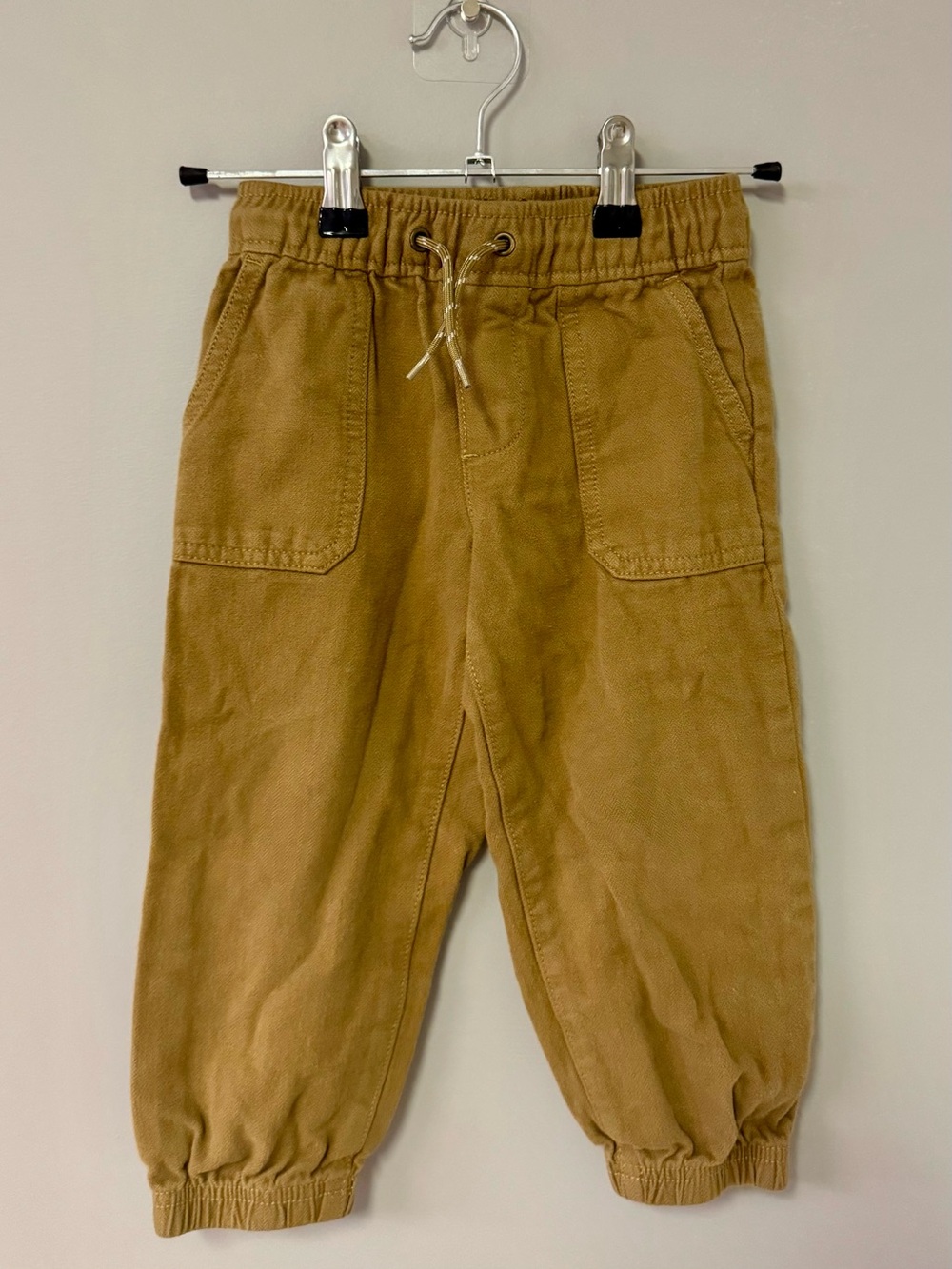 Carter's Tan Elastic Waist Cargo Jogger Pants